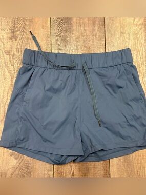 Women's Athletic Drawstring Shorts - Slate Blue
